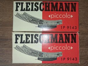 Fleischmann 9143 Bogenweichen 2x rechts