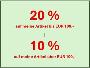 Rabatt auf alle meine Artikel