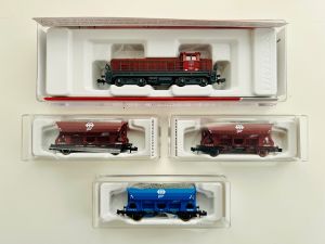 Fleischmann 931701 Diesellok Em 4/4 Schotterwagen Fcs (3x) SBB OVP