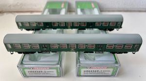 Arnold 4369 2-tlg. Set Nahverkehrswagen 2. Kl. Bmhe (Halberst&auml;dter), DR, OVP