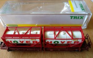 Minitrix 15257-01 Taschenwagen "Hoyer" der DB (Ep. V)