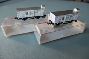 2 G&uuml;terwagen &bdquo;Plsener Urquell&ldquo; 