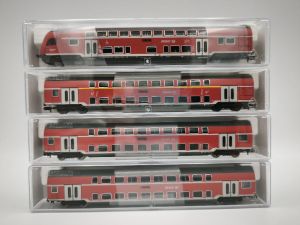 Spur N Fleischmann 862811 862812 862705 862086 4er Dosto Set DB Regio DCC Top&OVP