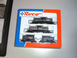 Roco 24010 4- tlg. Kesselwagenset BASF neuwertig in OVP!