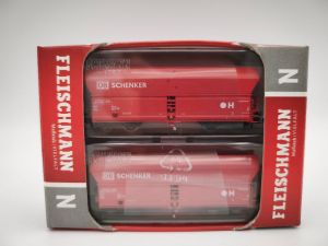Spur N Fleischmann 852318 2er Set Selbstentladewagen DB Schenker Top&OVP
