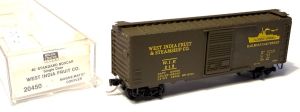 US 40' Boxcar - West India Fruit & Steam OVp