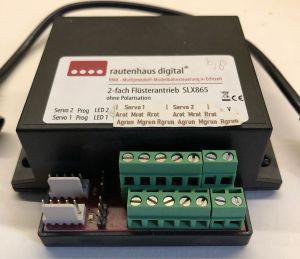 Rautenhaus 6 * 2-fach-Servo Fl&uuml;sterantrieb SLX865 mit Herzst&uuml;ckpolarisation