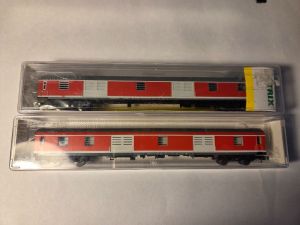 2x Gepäckwagen DB-AG Ep. V verkehrsrot