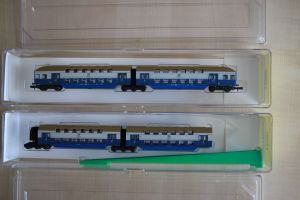 Doppelstockwagen + Doppelstockmittelwagen der DR in OVP