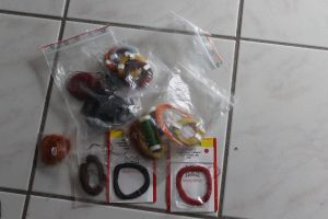 Diverse Litzen und Kabel, Flachbandkabel