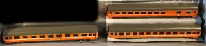 Roco 3-er Set Orange Eurofima Wagen der ÖBB