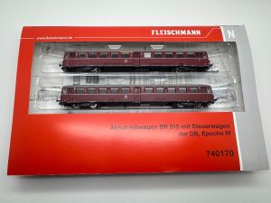 Fleischmann 740170 Akkutriebwagen BR 515 mit Steuerwagen, DB, digital mit Sound
