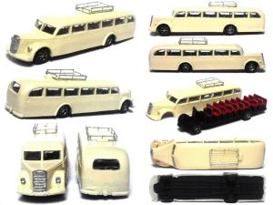 MB O5000 '49, Überlandbus, hellbeige, Dachträger, Epoche 3