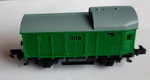 Güterzug-Begleitwagen, Gattung Pwg, 2-achsig, dunkelgrün