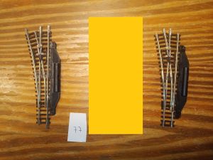 Nr77B Roco/Fleischmann 2x 22265 Handweiche links 15°