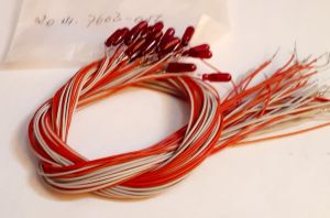 18 x  Ersatzlampen mit Kabel, rot, für Signal 7603