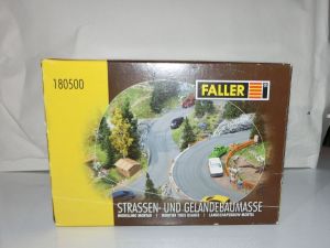 FALLER 180500, Straßen-und Geländebaumasse, 500 Gramm. Packung ungeöffnet, mit Modellierspatel.