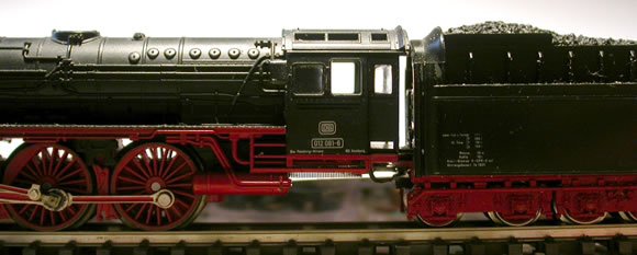 Lok-Tender-Abstand Fleischmann BR 01