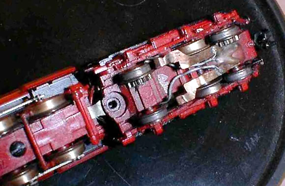 Schienenschleifer bei Fleischmann BR 56