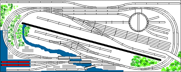 Gleisplan 0,80 x 2,00m